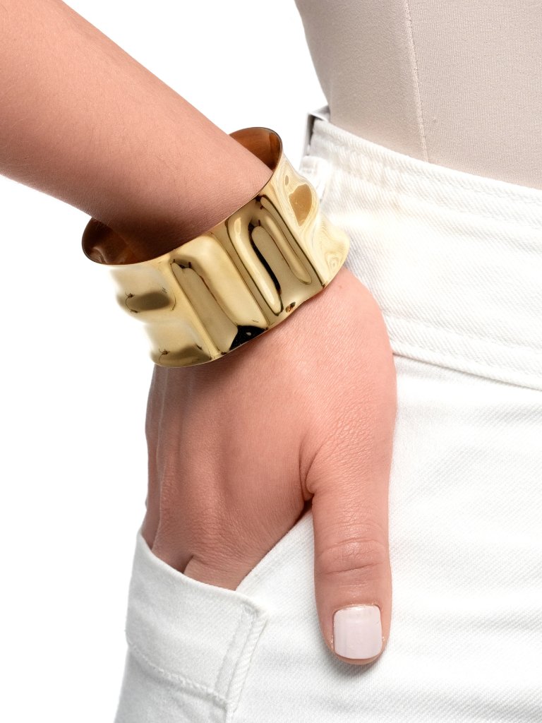 Mayamar - Nwt - Gold Hammered Cuff Bracelet